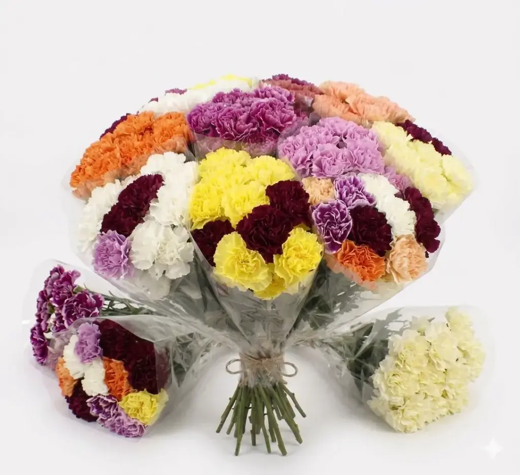 Bouquets Carnations (Mixed colors)